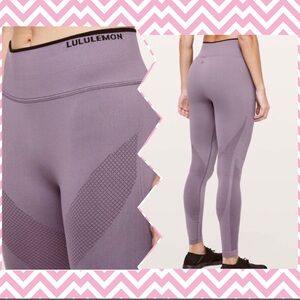 Lululemon 4 Small Iconic sweat leggings Graphite Purple Seamless